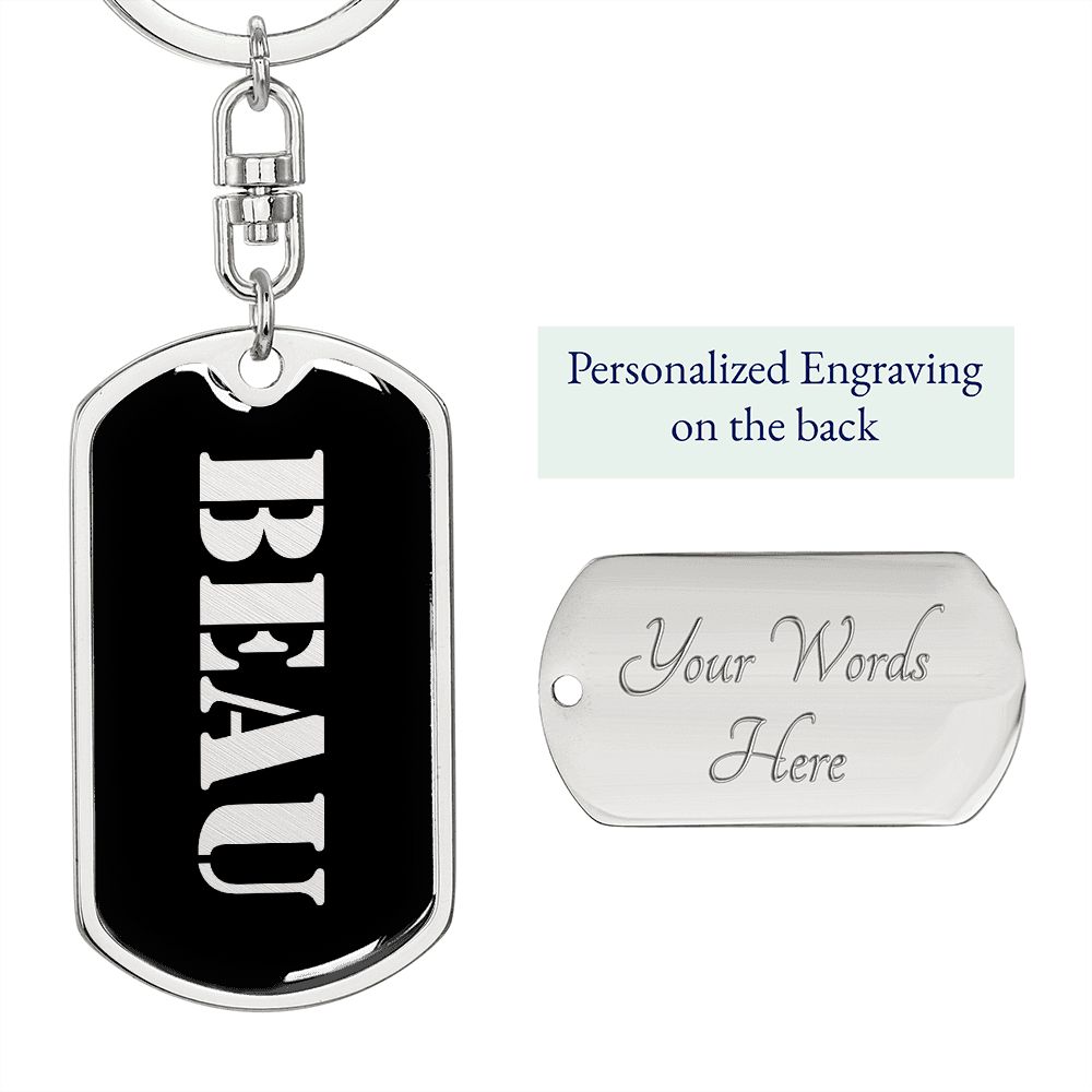Beau v2 - Luxury Dog Tag Keychain