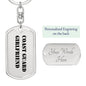 Coast Guard Girlfriend - Luxury Dog Tag Keychain