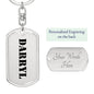 Darryl - Luxury Dog Tag Keychain