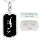Mama Dinosaur With 2 Hatchlings v2 - Luxury Dog Tag Keychain