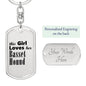 Basset Hound - Luxury Dog Tag Keychain