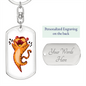 Tiger 02 - Luxury Dog Tag Keychain