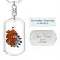 Buffalo - Luxury Dog Tag Keychain