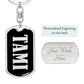 Tami v02 - Luxury Dog Tag Keychain