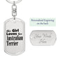 Australian Terrier - Luxury Dog Tag Keychain