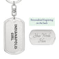 Indianapolis Girl v4 - Luxury Dog Tag Keychain