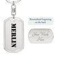 Merlin - Luxury Dog Tag Keychain