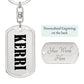 Kerri v01 - Luxury Dog Tag Keychain