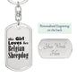 Belgian Sheepdog - Luxury Dog Tag Keychain