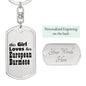 European Burmese - Luxury Dog Tag Keychain