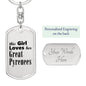 Great Pyrenees - Luxury Dog Tag Keychain