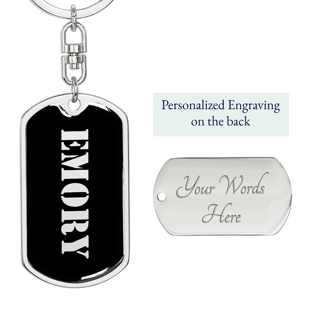 Emory v2 - Luxury Dog Tag Keychain
