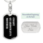 Coast Guardsman's Mother v2 - Luxury Dog Tag Keychain