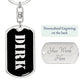 Dirk v2 - Luxury Dog Tag Keychain