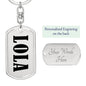 Lola v01 - Luxury Dog Tag Keychain