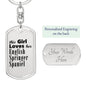 English Springer Spaniel - Luxury Dog Tag Keychain