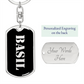 Basil v2 - Luxury Dog Tag Keychain
