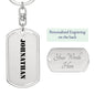 Johnathan - Luxury Dog Tag Keychain