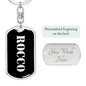 Rocco v3 - Luxury Dog Tag Keychain
