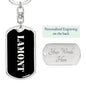 Lamont v3 - Luxury Dog Tag Keychain