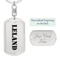 Leland - Luxury Dog Tag Keychain