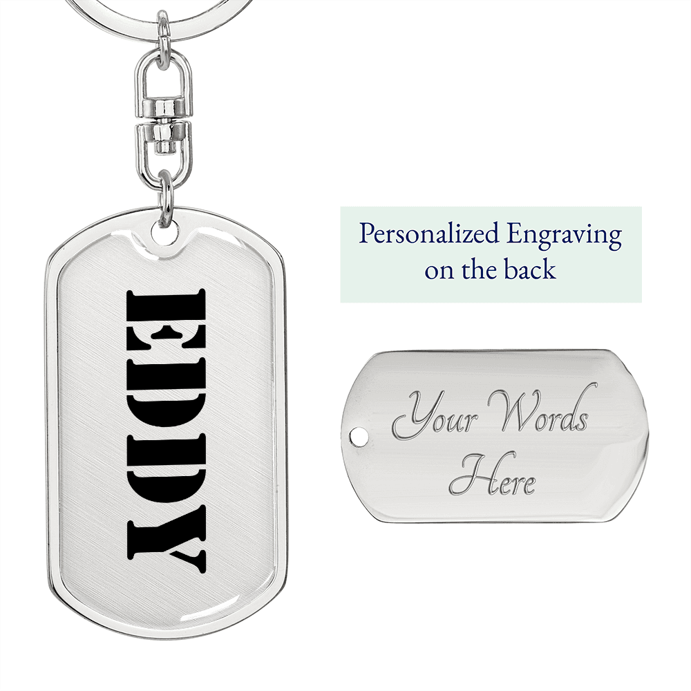 Eddy - Luxury Dog Tag Keychain