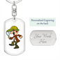 Detective - Luxury Dog Tag Keychain