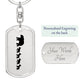Mama Bear With 4 Cubs - Luxury Dog Tag Keychain