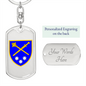 Operational Command East (Ukraine) - Luxury Dog Tag Keychain