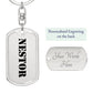 Nestor - Luxury Dog Tag Keychain