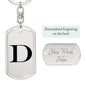 Initial D v1a - Luxury Dog Tag Keychain