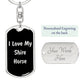 Love My Shire Horse v2 - Luxury Dog Tag Keychain