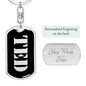 Ted v3 - Luxury Dog Tag Keychain