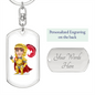 Knight 05 - Luxury Dog Tag Keychain