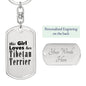 Tibetan Terrier - Luxury Dog Tag Keychain