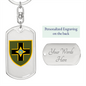 28th Mechanized Brigade (Ukraine) - Luxury Dog Tag Keychain