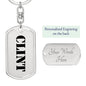 Clint - Luxury Dog Tag Keychain