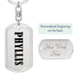 Phyllis v01 - Luxury Dog Tag Keychain