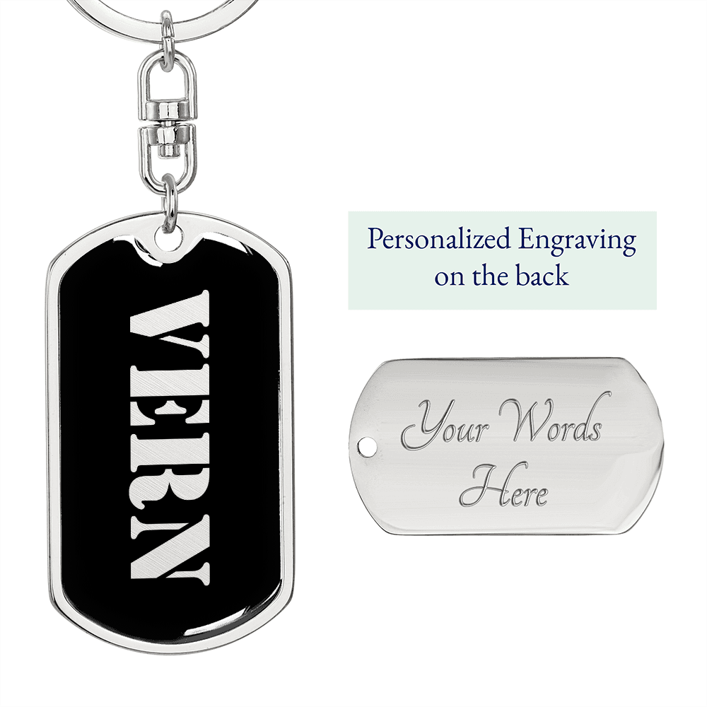 Vern v2 - Luxury Dog Tag Keychain