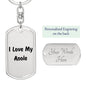Love My Anole - Luxury Dog Tag Keychain