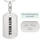 Mitchell - Luxury Dog Tag Keychain