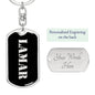 Lamar v3 - Luxury Dog Tag Keychain