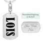 Lois v01 - Luxury Dog Tag Keychain