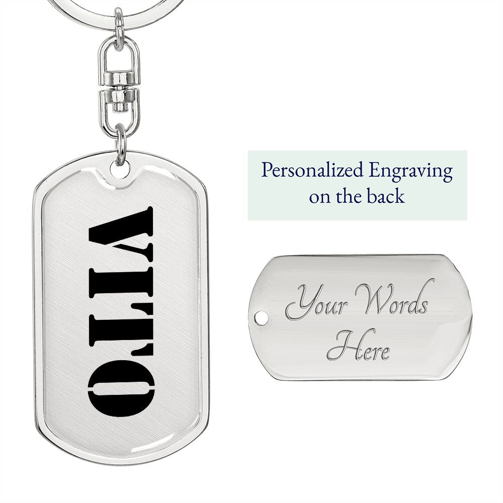 Vito - Luxury Dog Tag Keychain