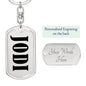 Jodi v01 - Luxury Dog Tag Keychain
