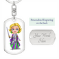 Knight 04 - Luxury Dog Tag Keychain