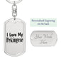 Love My Pekingese - Luxury Dog Tag Keychain