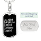English Springer Spaniel v2 - Luxury Dog Tag Keychain