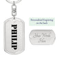 Philip - Luxury Dog Tag Keychain