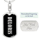 Deloris v02 - Luxury Dog Tag Keychain